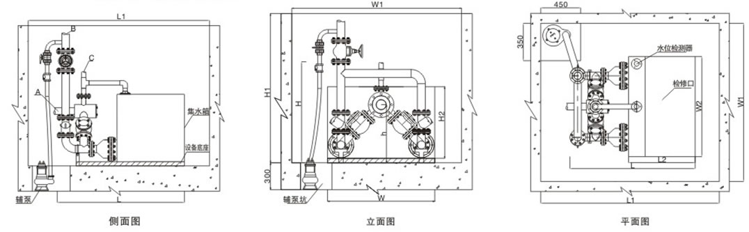 污水提升泵安装图